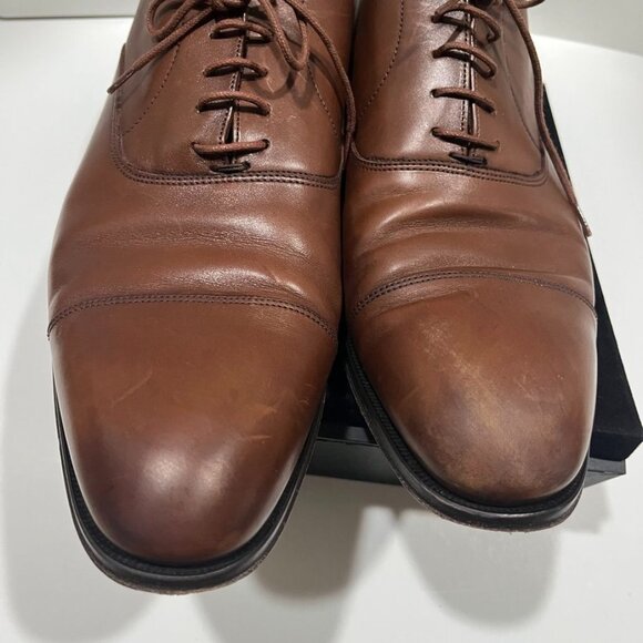 To Boot New York Nico Cap Toe Oxford Burnished Brown Leather main image 9